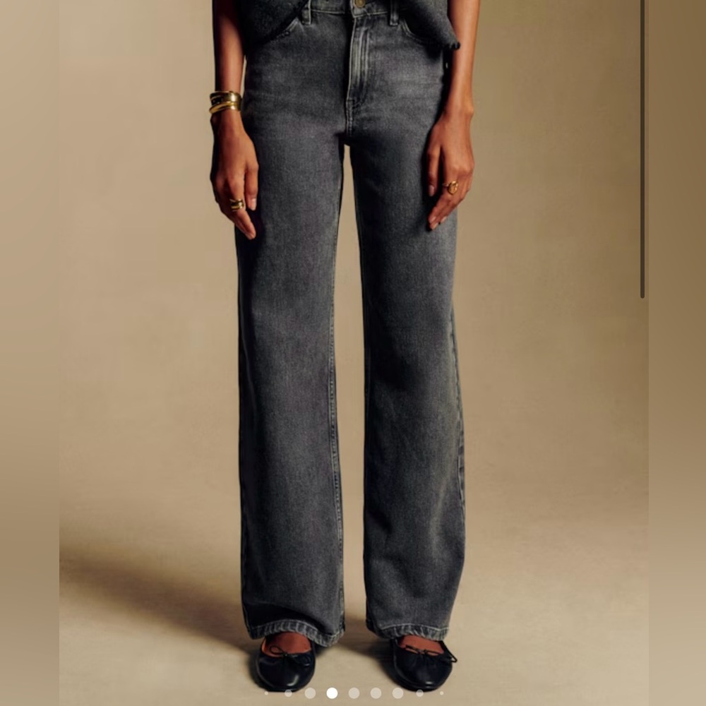 Sezane wide leg trouser jeans